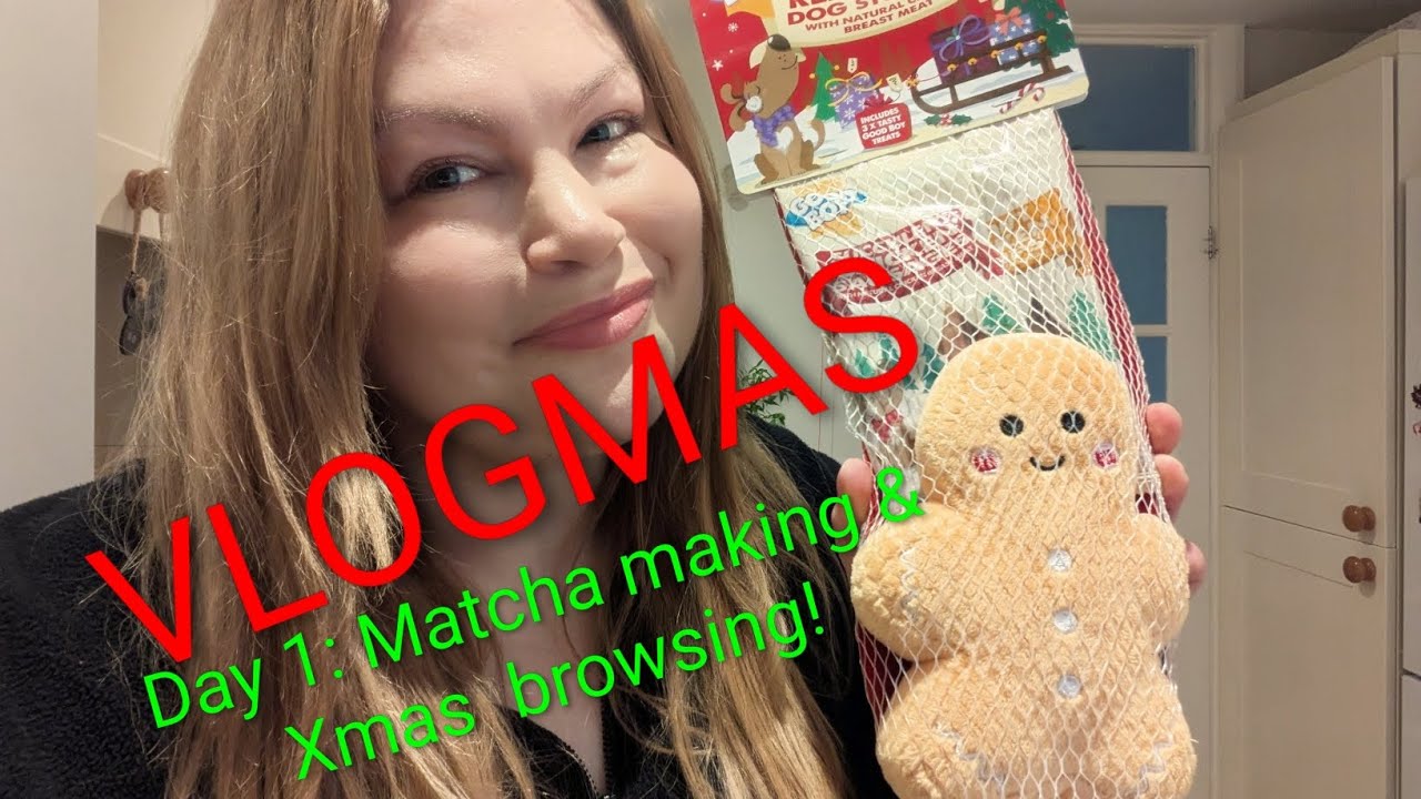 VLOGMAS, день 1: приготовление матча и рождественский обзор Sainsbury's! #vlogmas #christmas #mat...