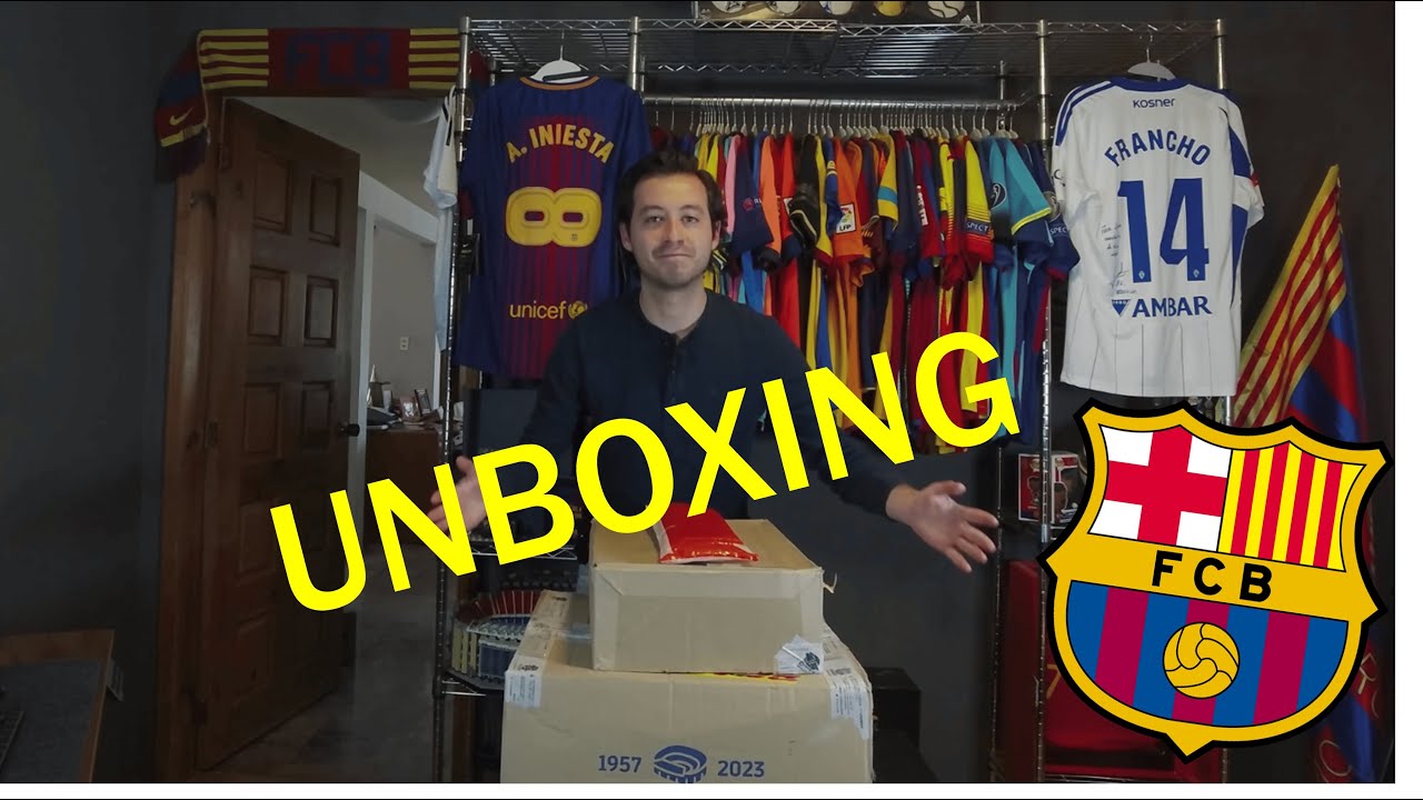 UNBOXING de la tienda OFICIAL del FC BARCELONA!!