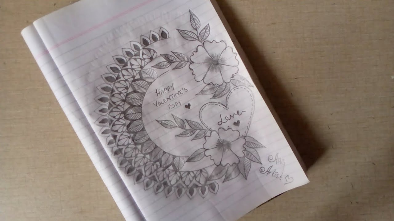 •AAG | Valentine's Day Special Drawing | Mandala Art for Valentine's Day #mandalaart #pencildrawing