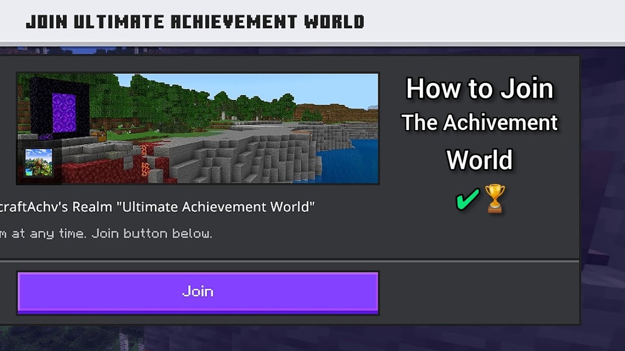 Unlock ALL Minecraft Achievements FAST! (Join Achievement World)