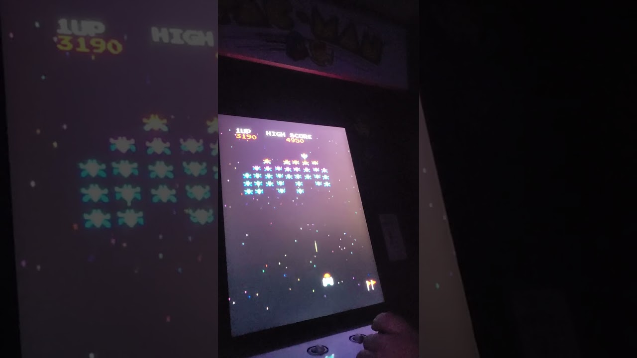 Etempt ing to break my record in space invaders 