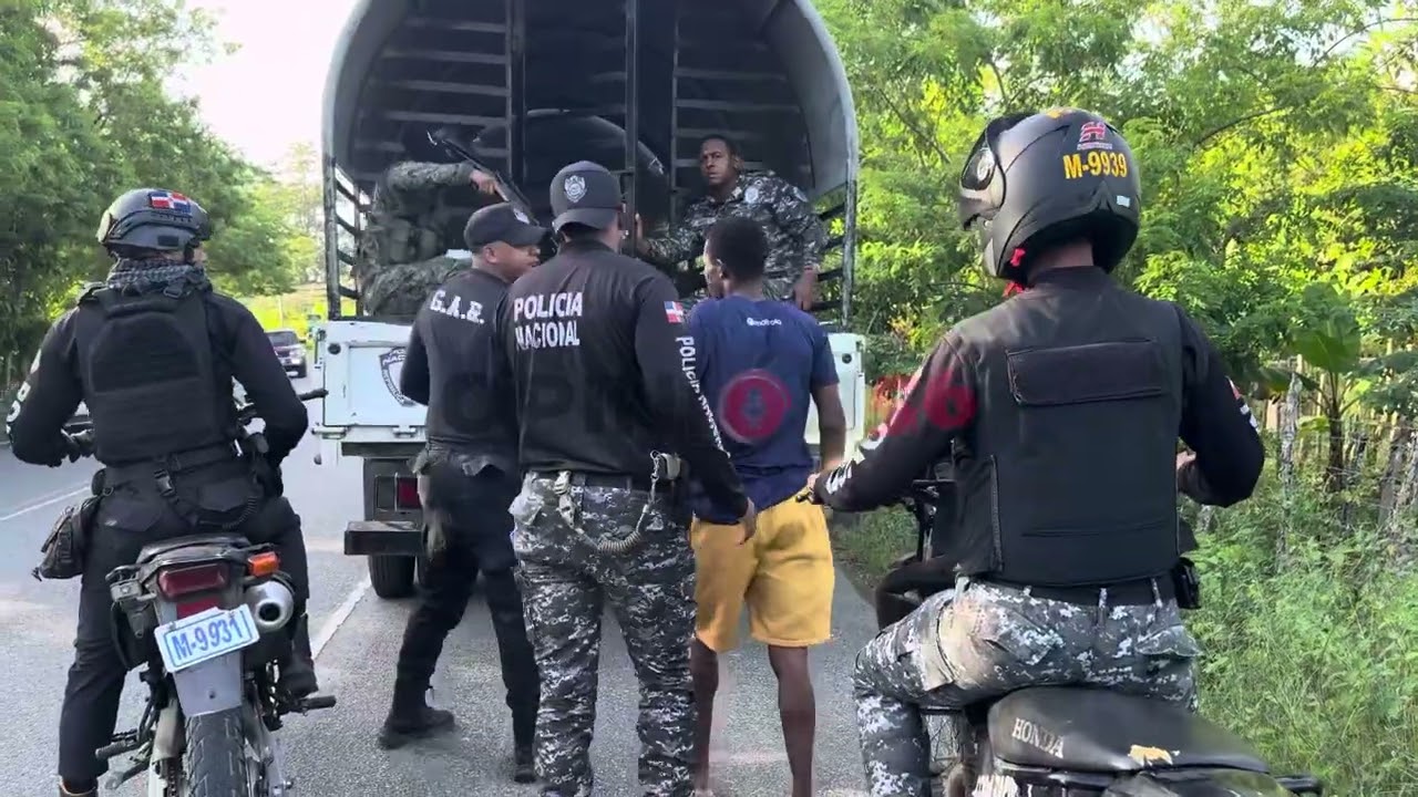 Recorrido de la tarde en operación “NUBE NEGRA” en San Francisco de Macorís