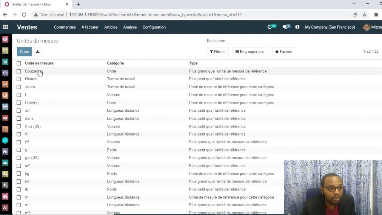 Comment gérer les unités de mesure dans l'ERP Odoo