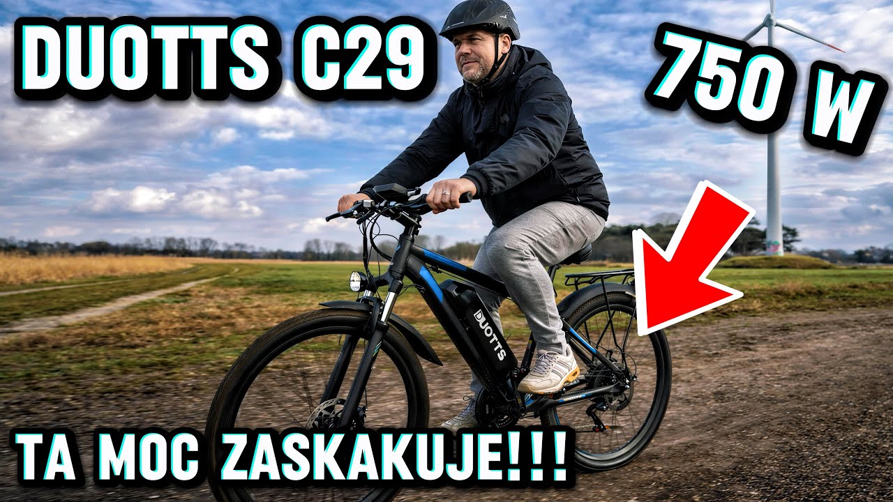 Rower elektryczny DUOTTS C29. 750W silnik w akcji!!! Jazda, osiągi i moja opinia po testach
