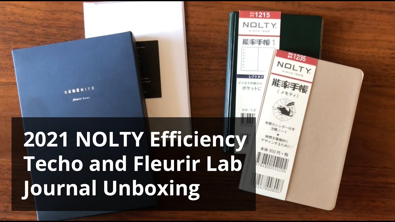 Planner Haul 2021: Nolty Efficiency Techo and Fleurir Lab Serenite