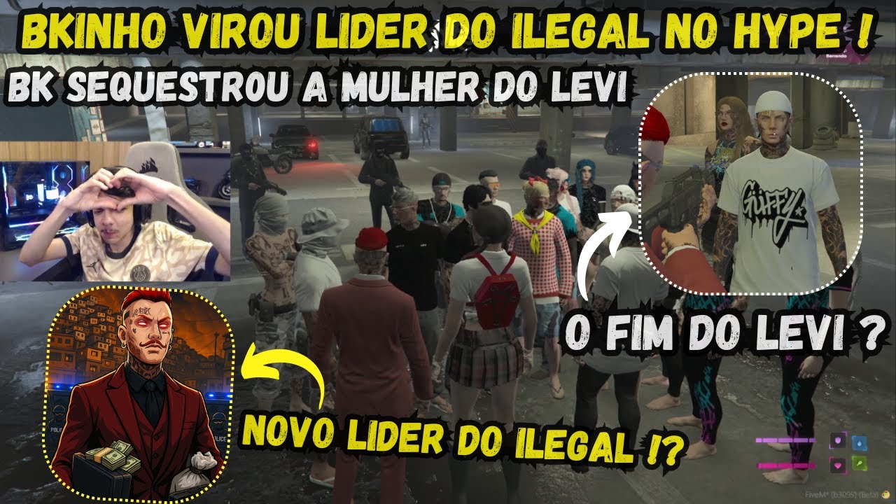 É HOJE O DIA?! | BKINHO VIROU LIDER DO ILEGAL NO HYPE ?? | GTA RP