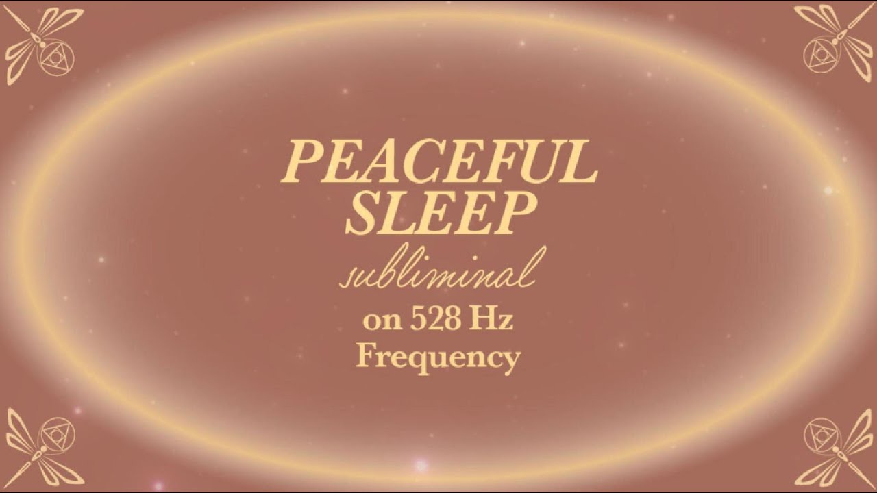 8 Hour Peaceful Sleep Subliminal Affirmations on 528 Hz Frequency (Black Screen)