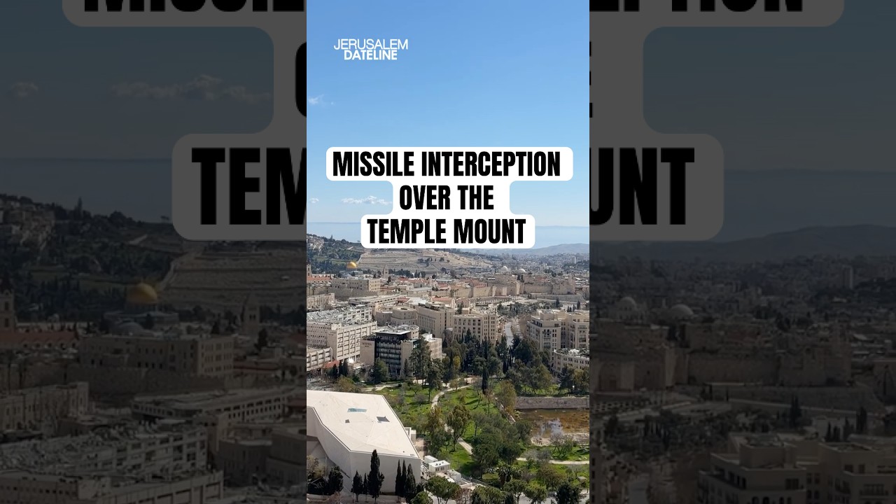 Rocket Intercepted Over the Temple Mount in #jerusalem  #christiannews #iran #israel