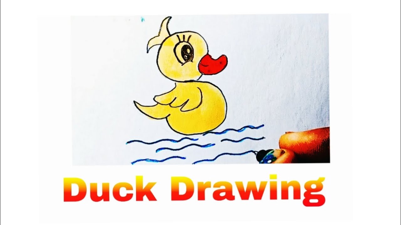 Easy Duck Drawing 😳🤩 