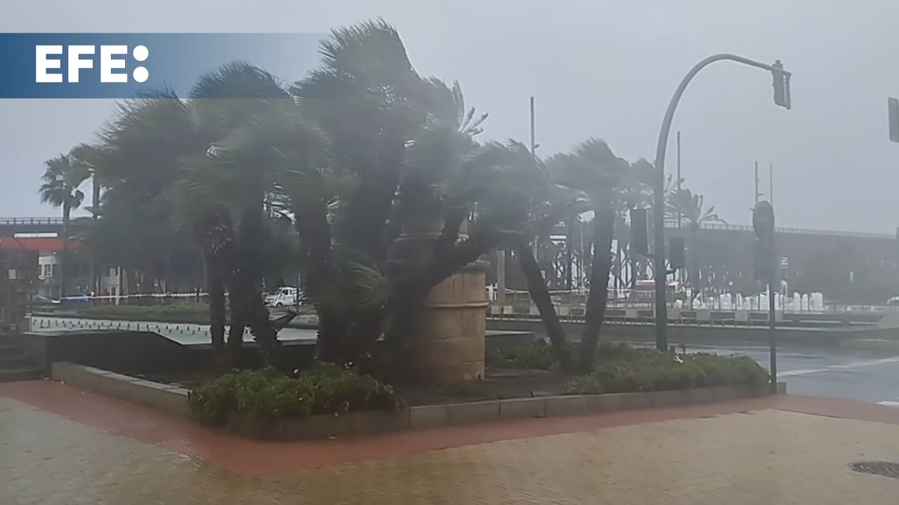 Borrasca Kristin en Almería