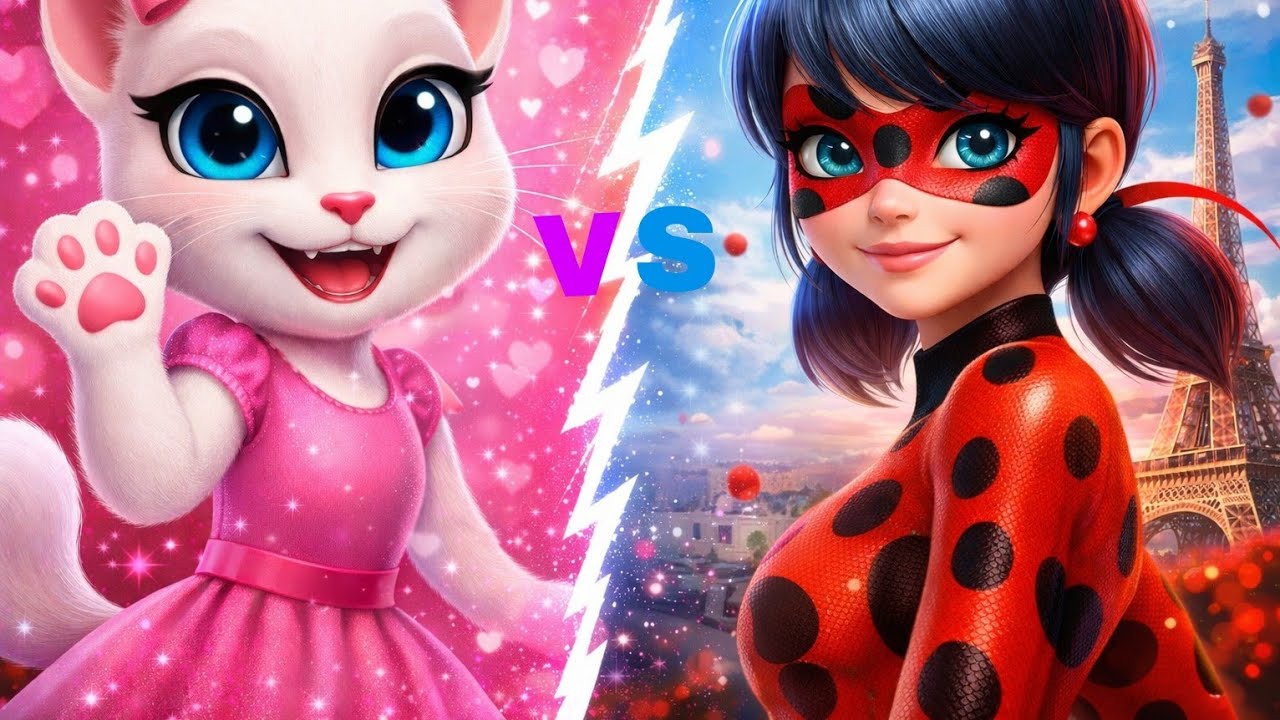 Angela vs Ladybug Showdown Talking Angela new videoTalking Angelatalking angela funny