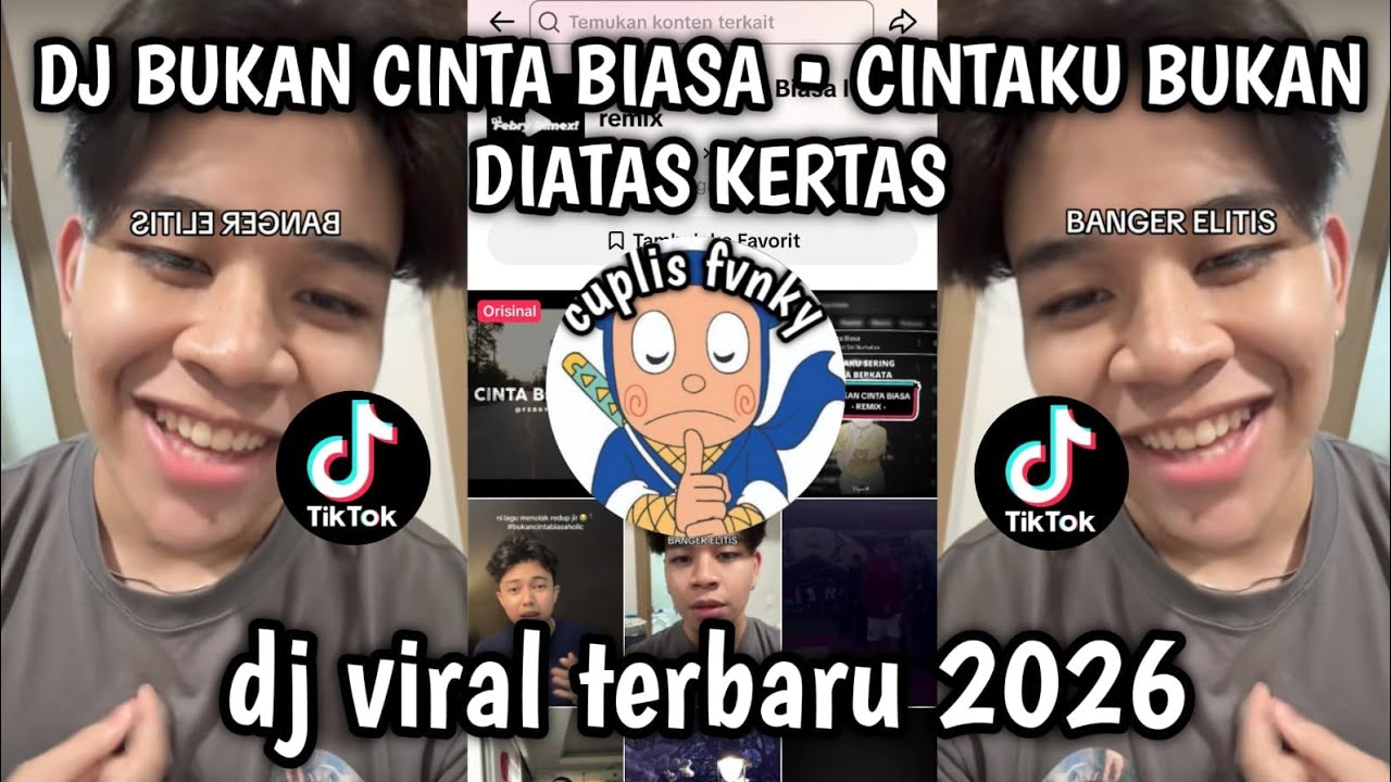 DJ BUKAN CINTA BIASA • CINTAKU BUKAN DIATAS KERTAS CINTAKU GETARAN YANG SAMA VIRAL TIKTOK 2026