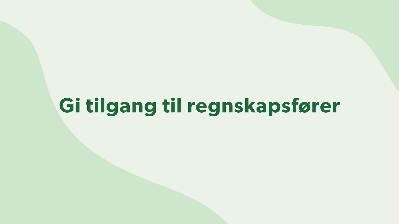 Hvordan gi tilgang til regnskapsf&oslash;rer i Conta (2024)