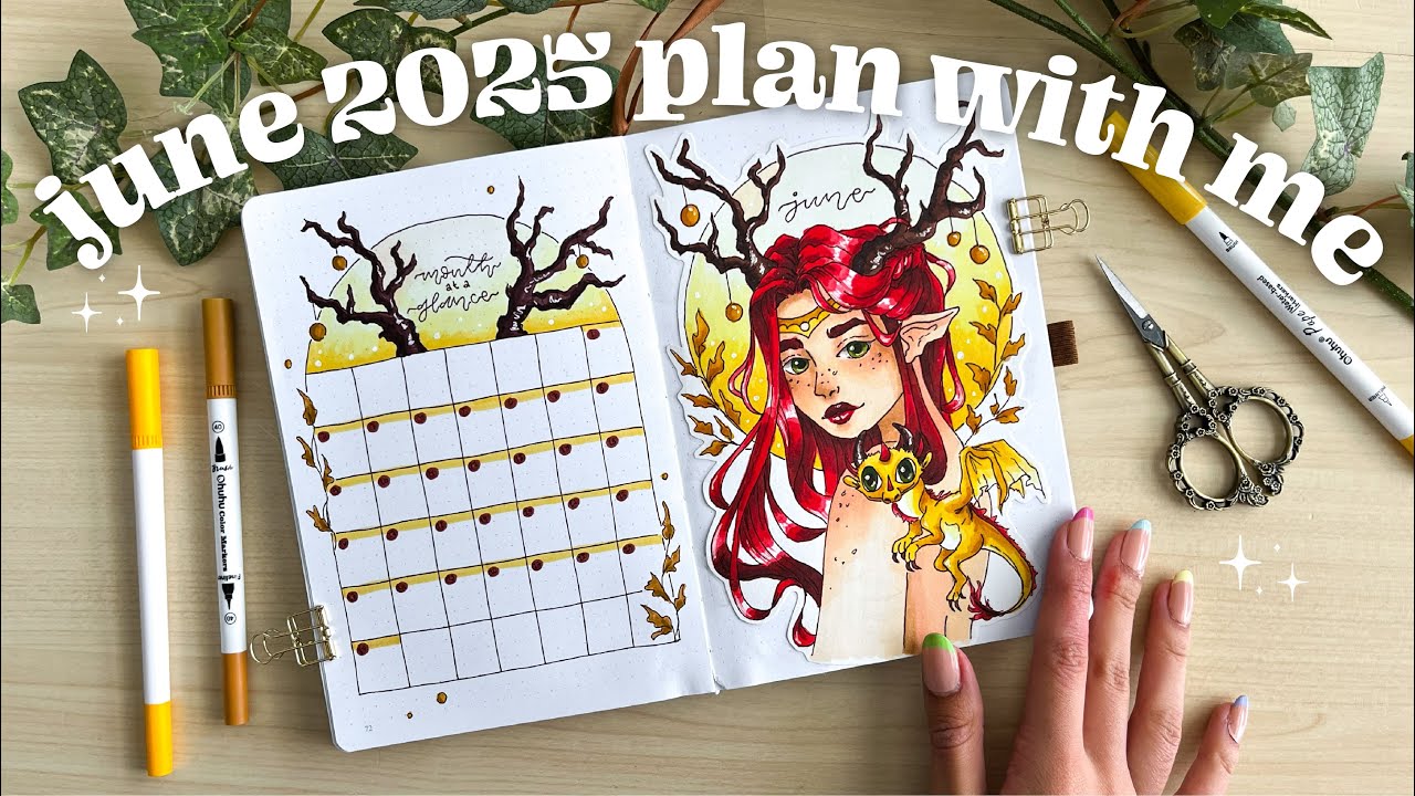june 2025 bullet journal plan with me ❤️‍🔥 bullet journal inspiration and ideas (ft. Craftsy)