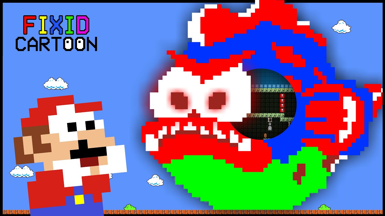 Mario vs GIANT Fish MAZE (Mario Cartoon Animation)