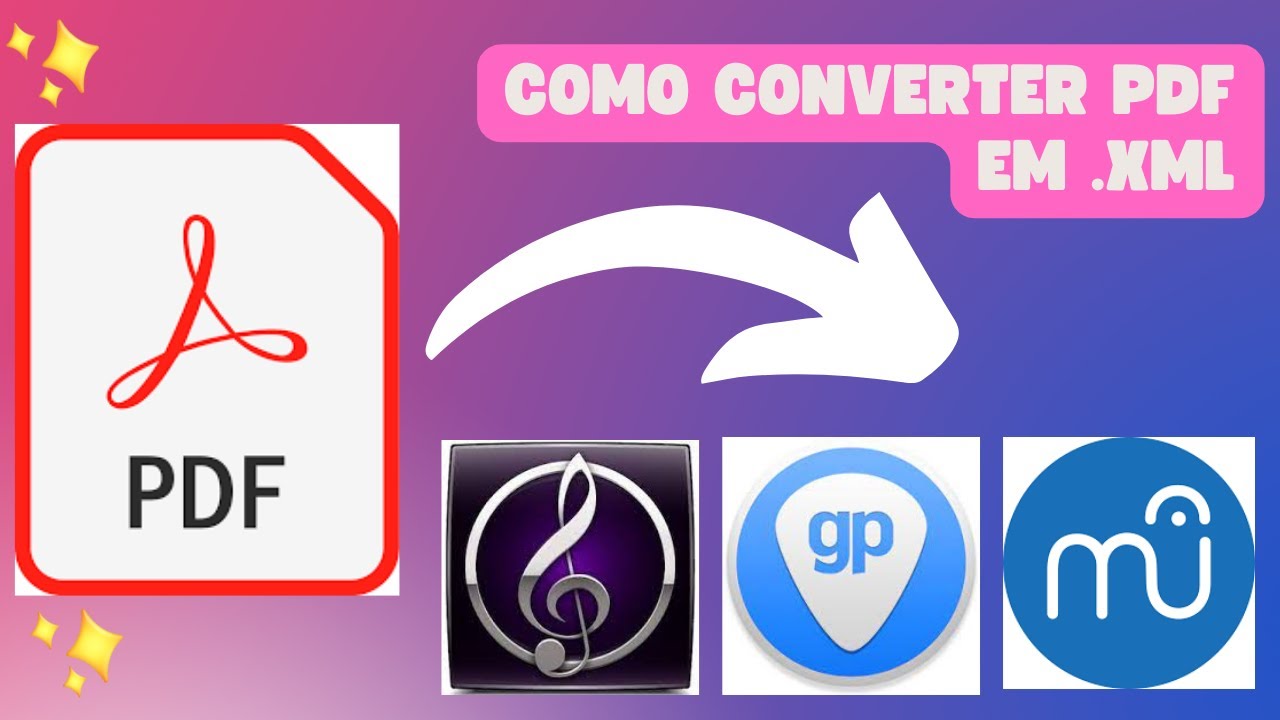 Como converter PDF para XML, SIBELIUS, Guitar Pro, MuseScore e etc...