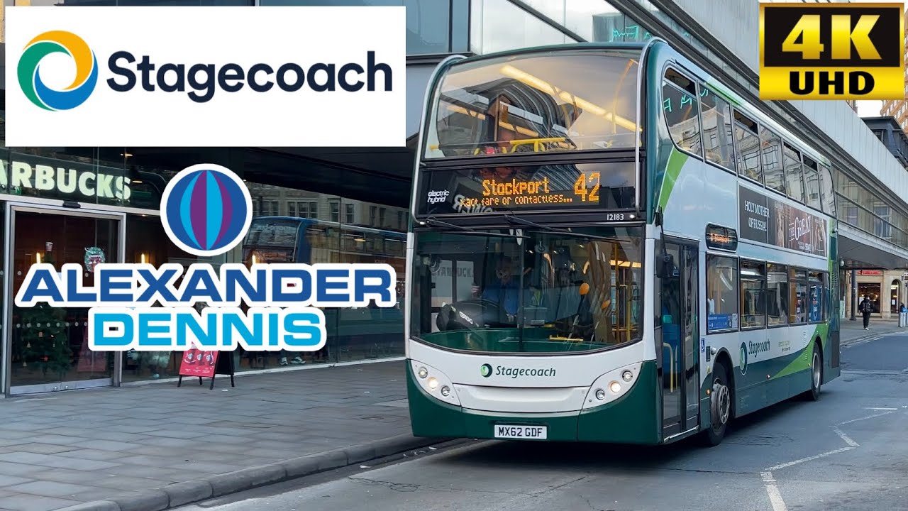 [Stagecoach Manchester: 42 Stockport to Piccadilly via Didsbury] ADL Enviro400Hybrid (12183/MX62GDF)
