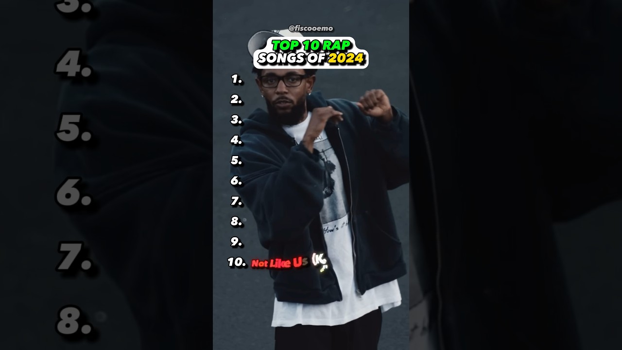 BEST 2024 rap songs #2024 #kendricklamar #notlikeus