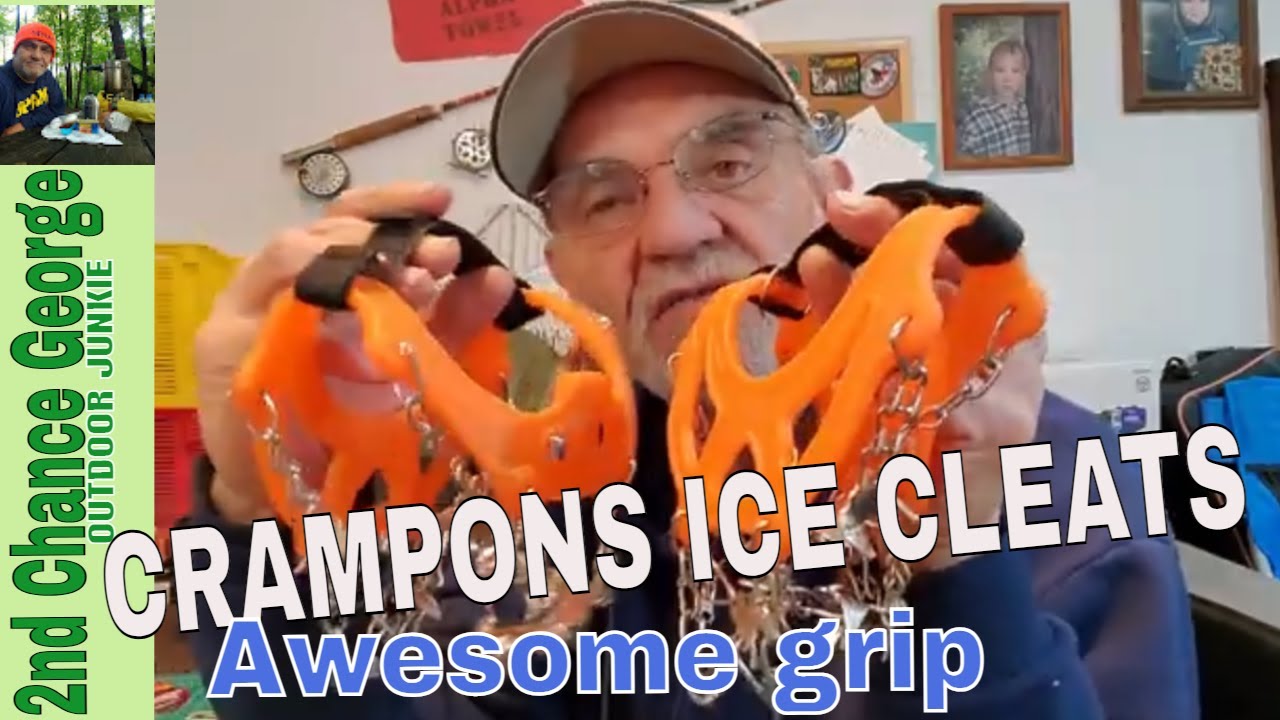 Crampons Ice Cleats - traction snow grips for boots or shoes. AWESOME!