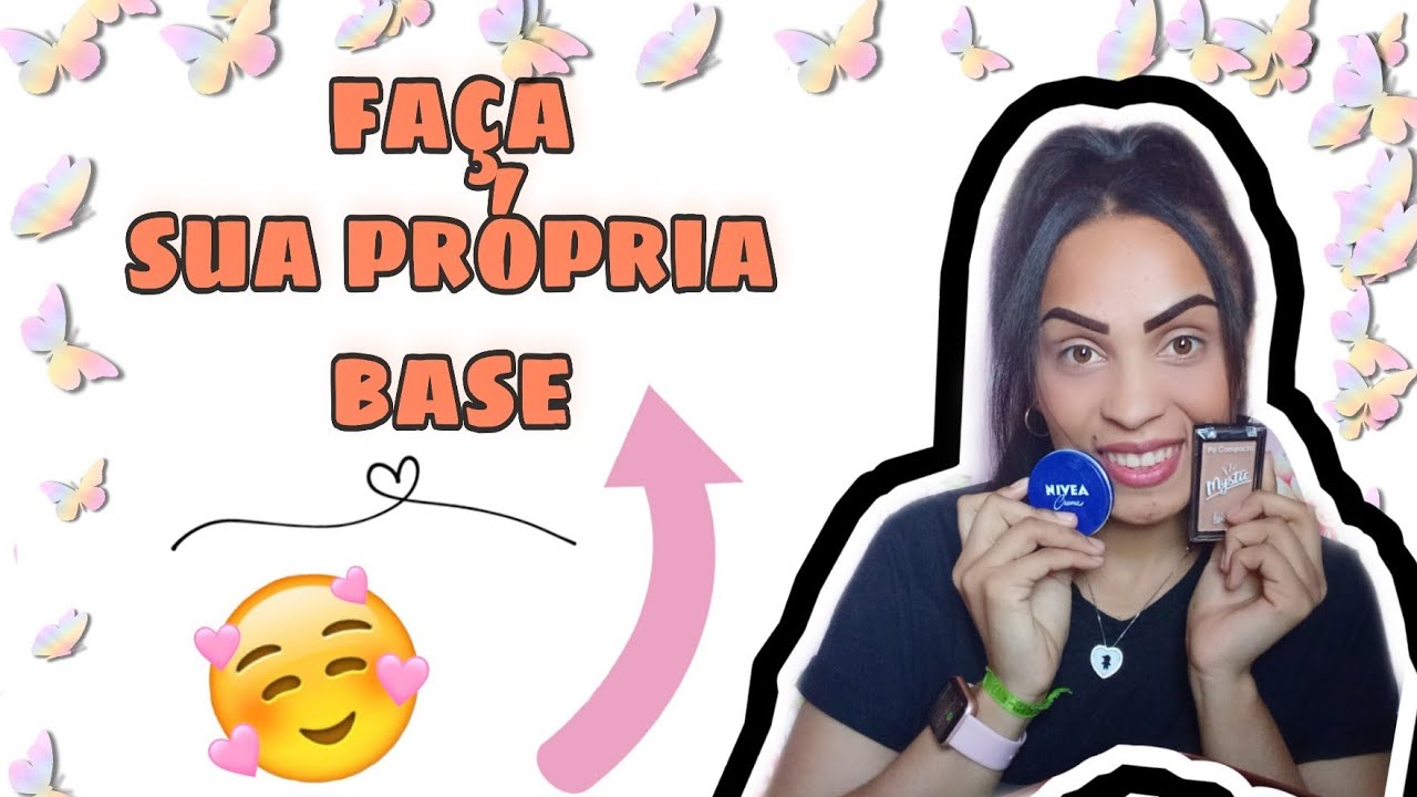COMO FAZER BASE CASEIRA/ USANDO APENAS DOIS PRODUTOS/ NIVEA CREME E P&Oacute; COMPACTO/FACIL E BARATO