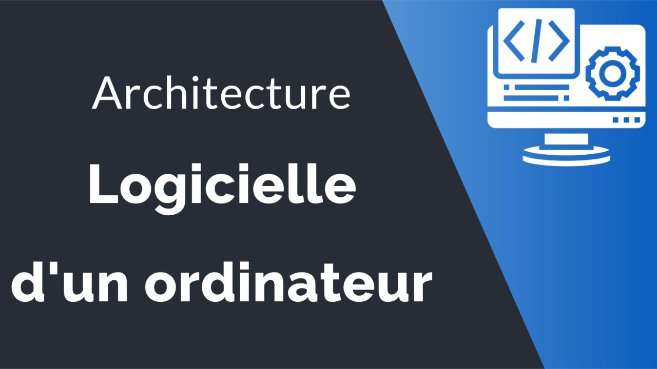 Architecture logicielle d'un ordinateur : les logiciels de base et les logiciels d'application.
