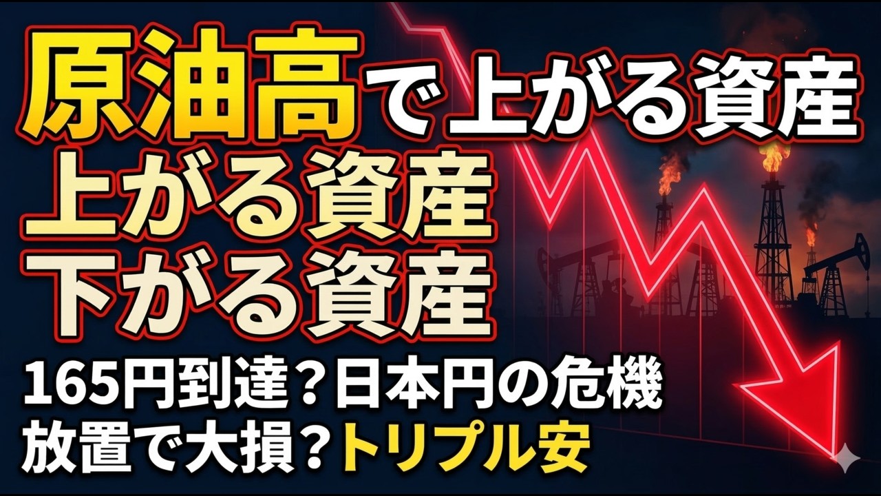 【緊急事態】原油100ドル突破！株・円・債券の「トリプル安」から資産を守る最強の投資先とは？【ホルムズ海峡封鎖】