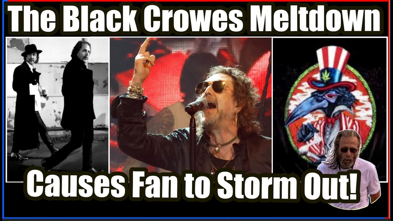 Крис Робинсон из группы The Black Crowes вышел из себя, когда толпы фанатов покинули концерт! #th...