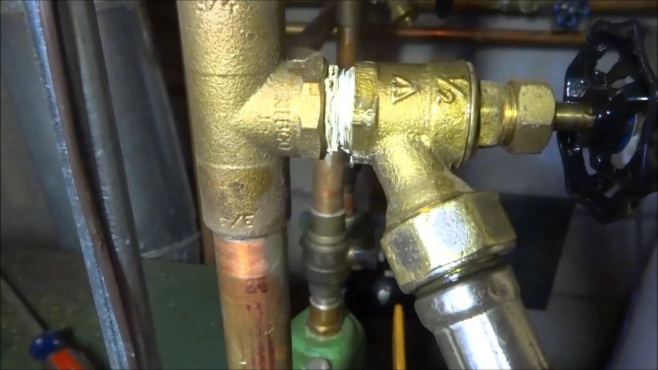 boiler leaking water out relief valve