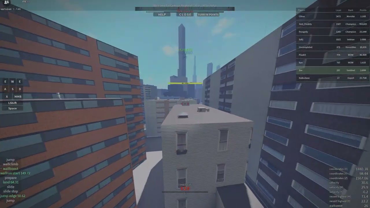Chill adrenaline belt/wingsuit run| Parkour moded