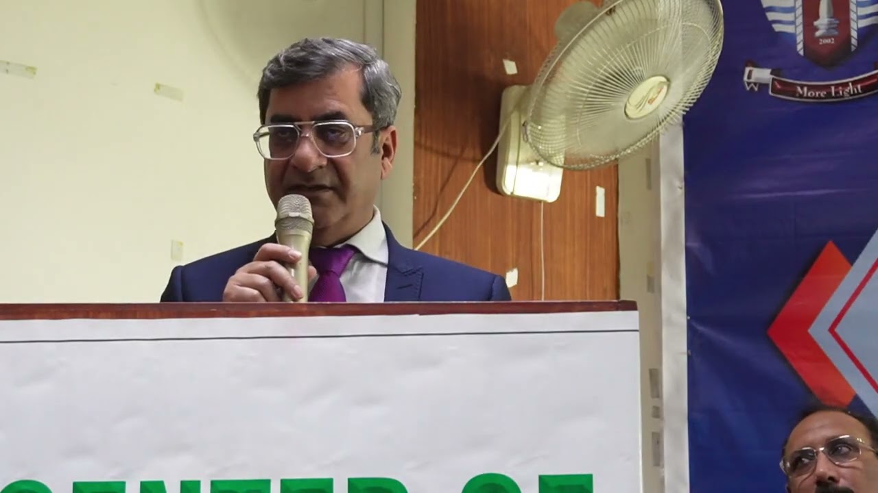 Vice Chancellor Government College University Faisalabad Speech on Git and GitHub Seminar