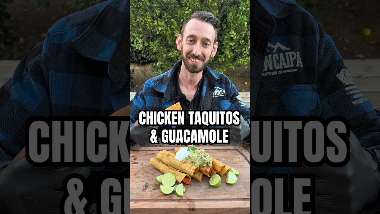 Chicken Taquitos and Homemade Guacamole