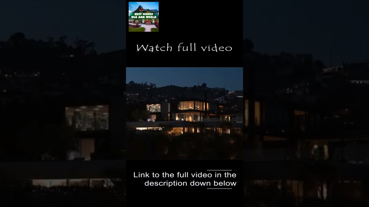 Touring a $54,950,000 Futuristic Los Angeles MEGA MANSION! Shorts