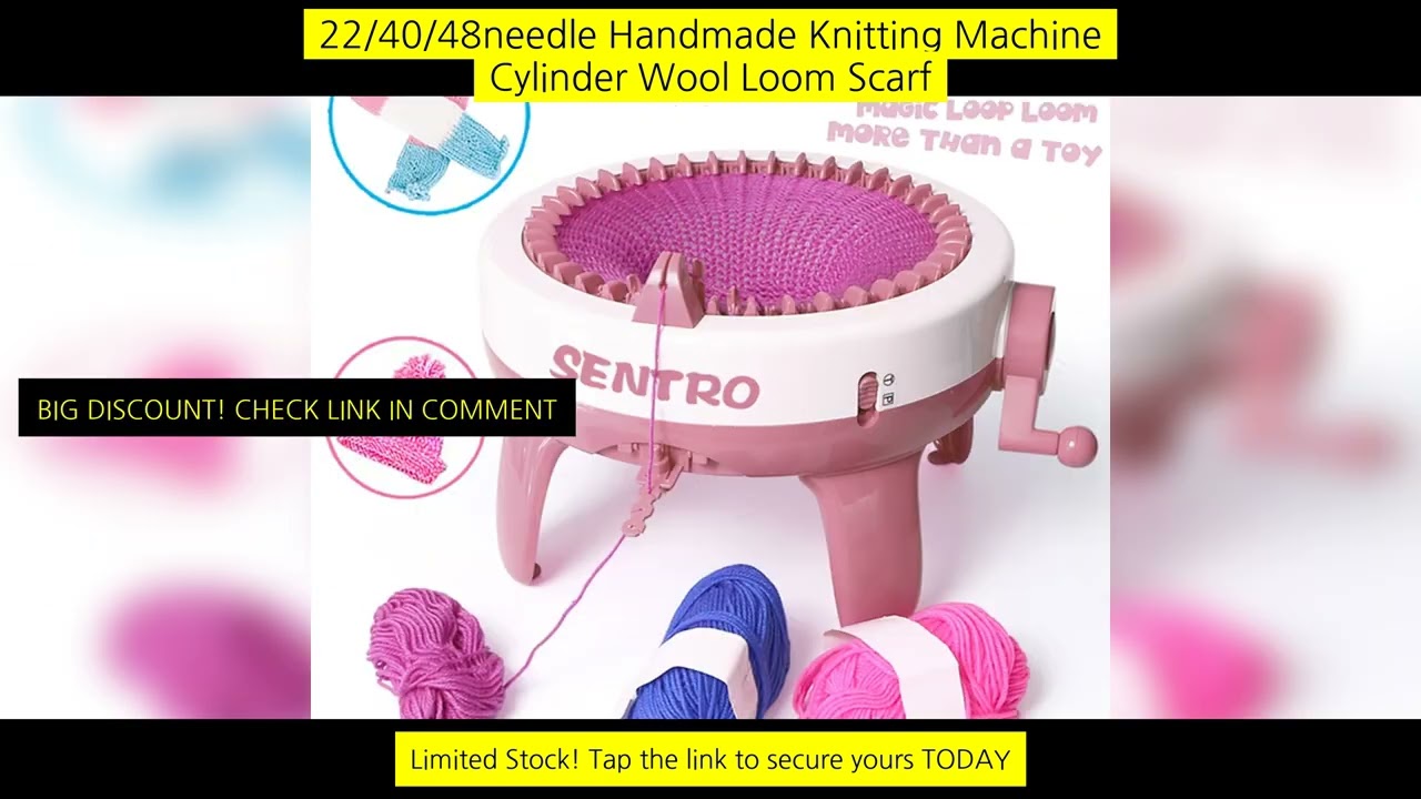22/40/48Needle Handmade Knitting Machine Cylinder Wool Loom Scarf Sweater Hat