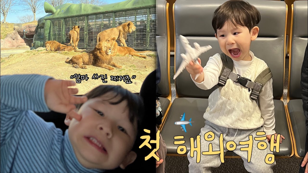 유준이네 후쿠오카 2박3일 여행🛫(아프리칸사파리 꿀팁🚐🐘, 마린월드🐬) | 육아브이로그