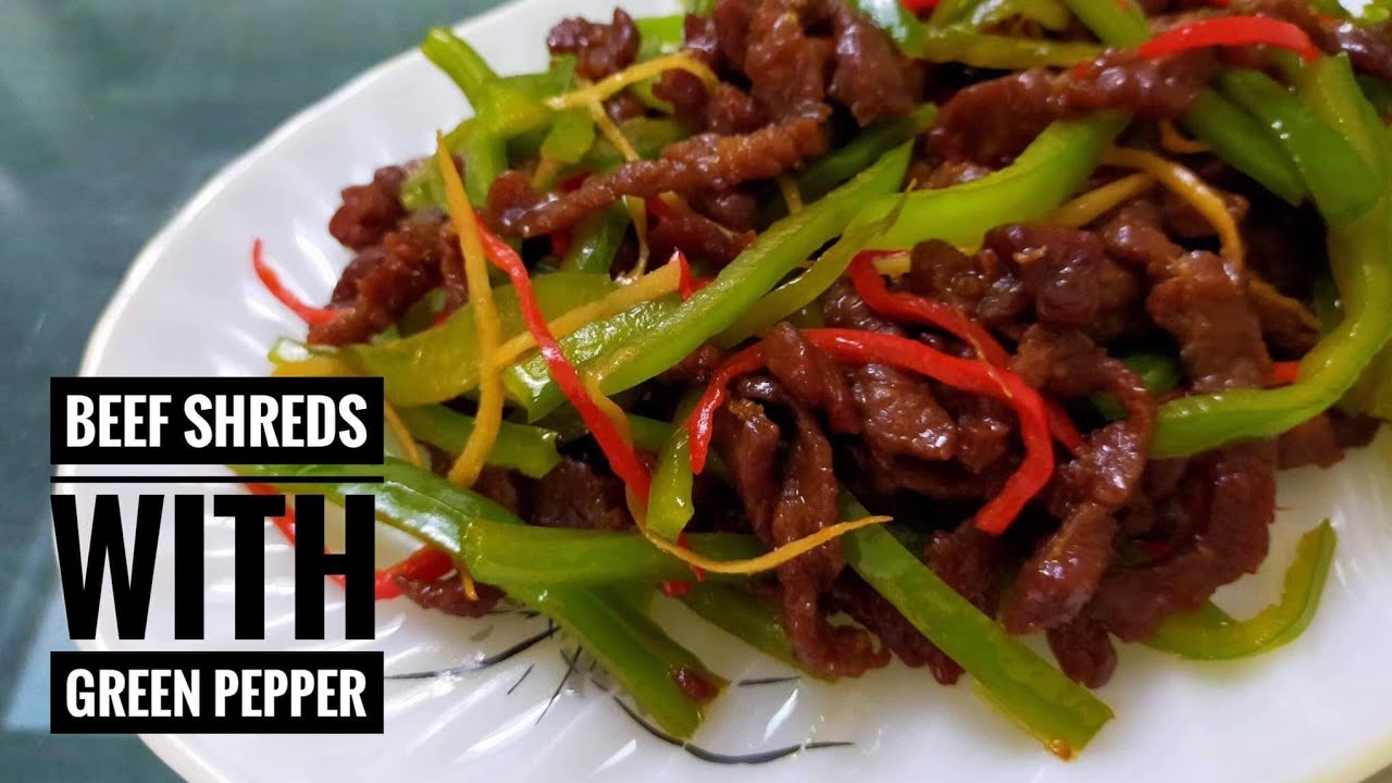 Beef Shreds with Green Pepper
