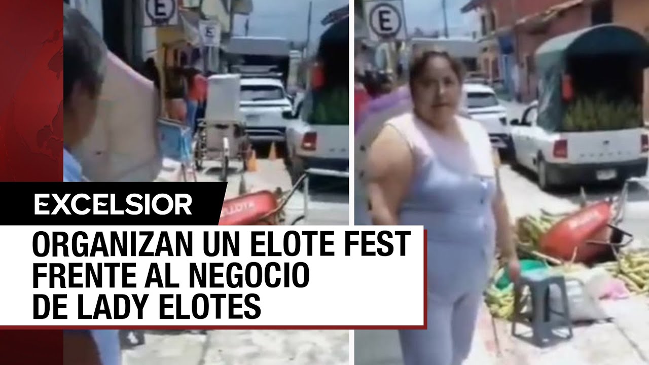 A comerciante le tiraron sus elotes y el pueblo decidió apoyarlo