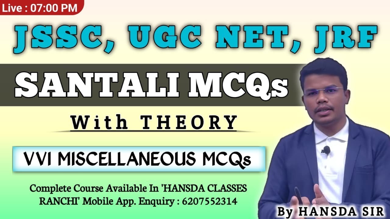 Most Important Santali Miscellenous MCQs For All JSSC Exams