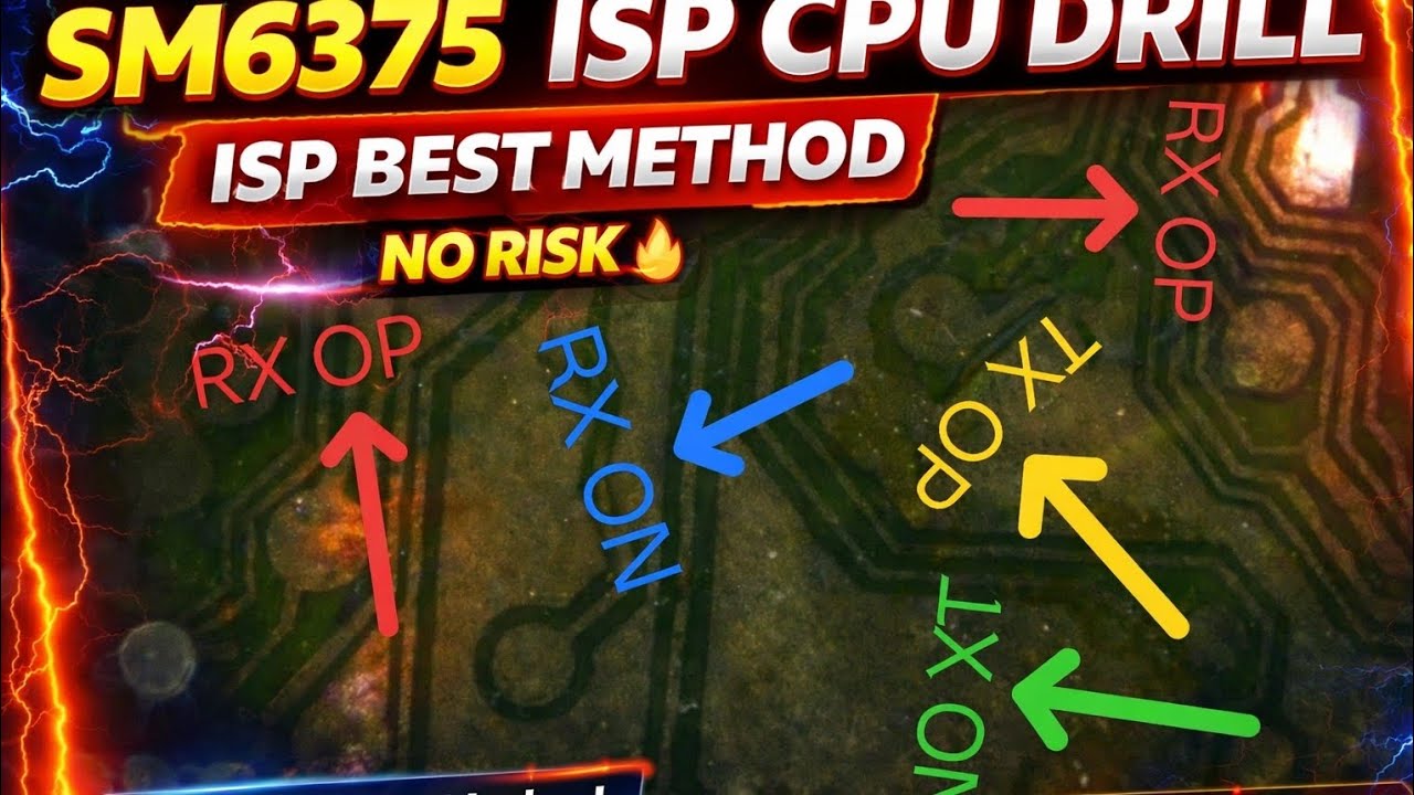 ✅Qualcomm SM6375 ISP CPU Drill Best Method without any risk#riskfree ✅