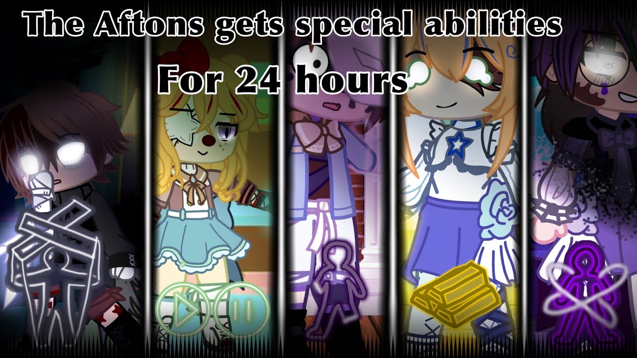 The Aftons gets special abilities for 24 hours | FNAF | Gacha Club