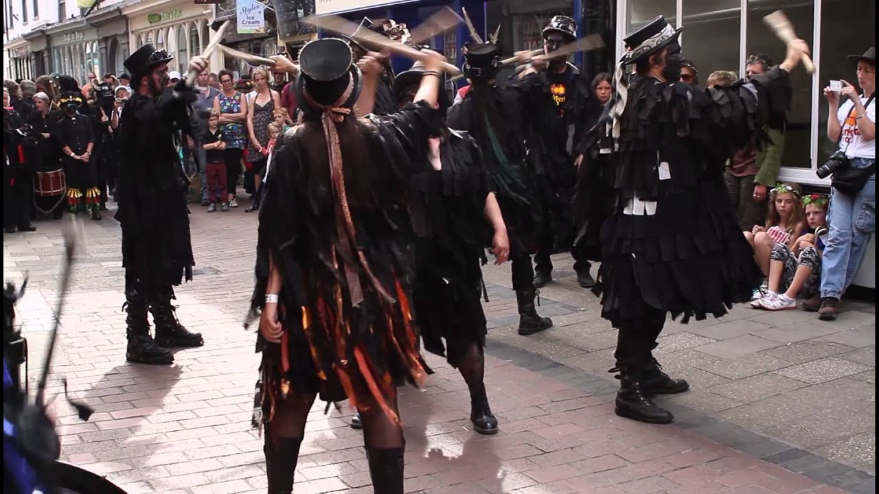 Beltane Border Morris dance Stone Circle at Bunkfest 2013