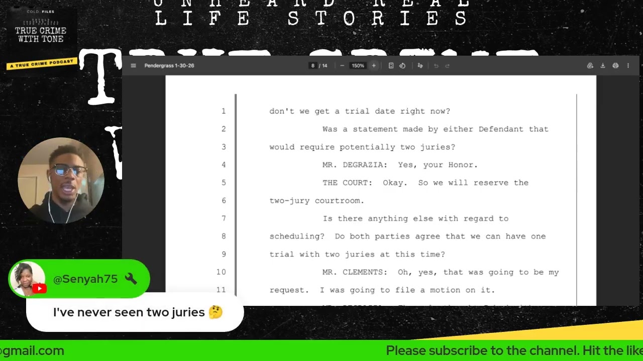 London Thomas | 2 Juries, 1 Courtroom | Transcript Reading 1/30/26.