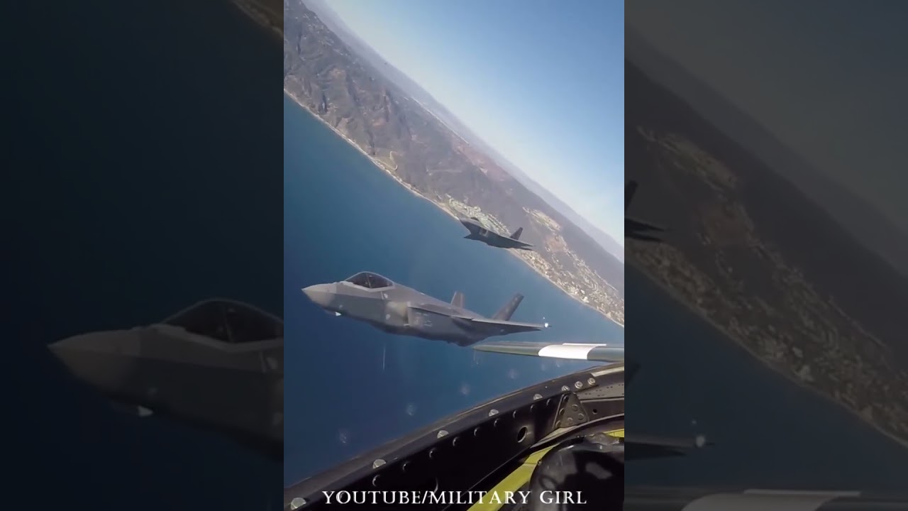 F-35A, F-22, A-10C, F-16, P-51 Joint Flight 
