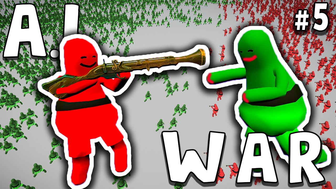 I Made 1.000 A.I Zombies FIGHT A.I Soldiers... (Deep Reinforcement Learning)