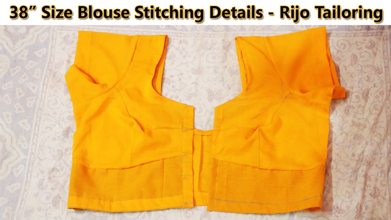 38 size blouse stitching detail explanation for beginners | normal 38 size blouse stitching in tamil