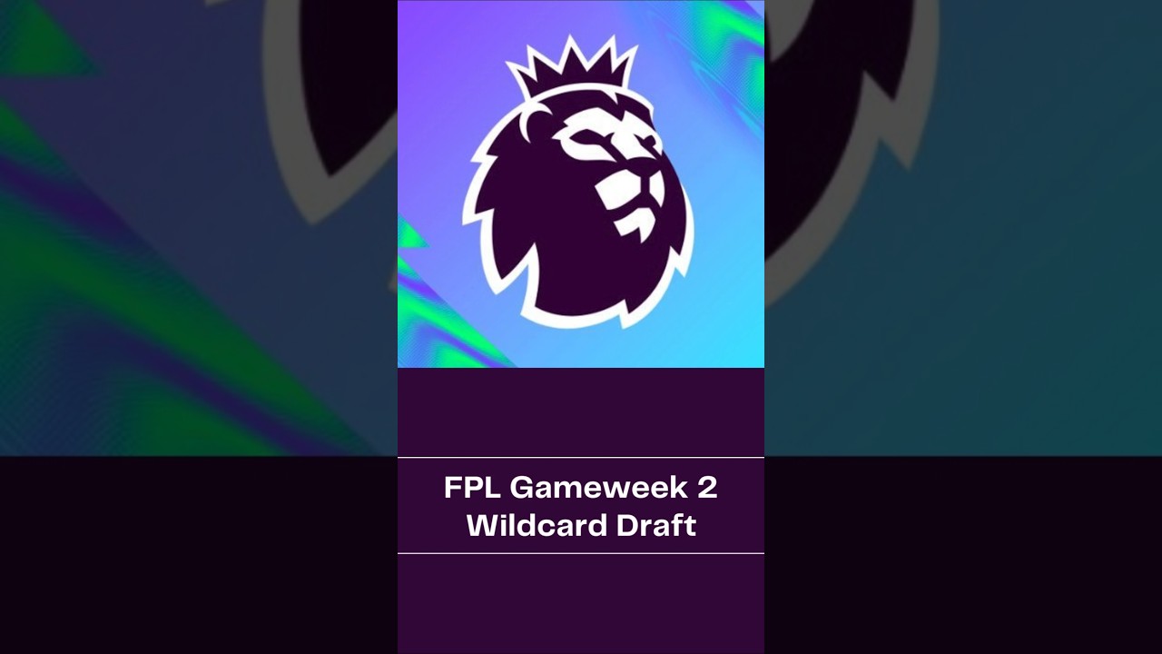 Best Wildcard Draft for FPL GW2 #fpl #gw2 #shorts
