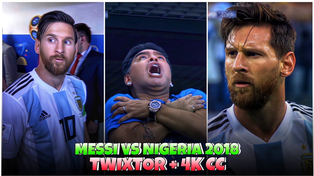 Messi Vs Nigeria 2018 Scenepack - Best 4k Clips + Cold CC High Quality For Editing🤙💥 