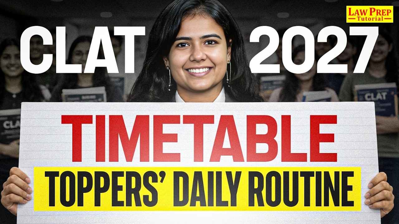 🥉 CLAT 2027: The Non-Negotiable Daily Routine for NLU Selection