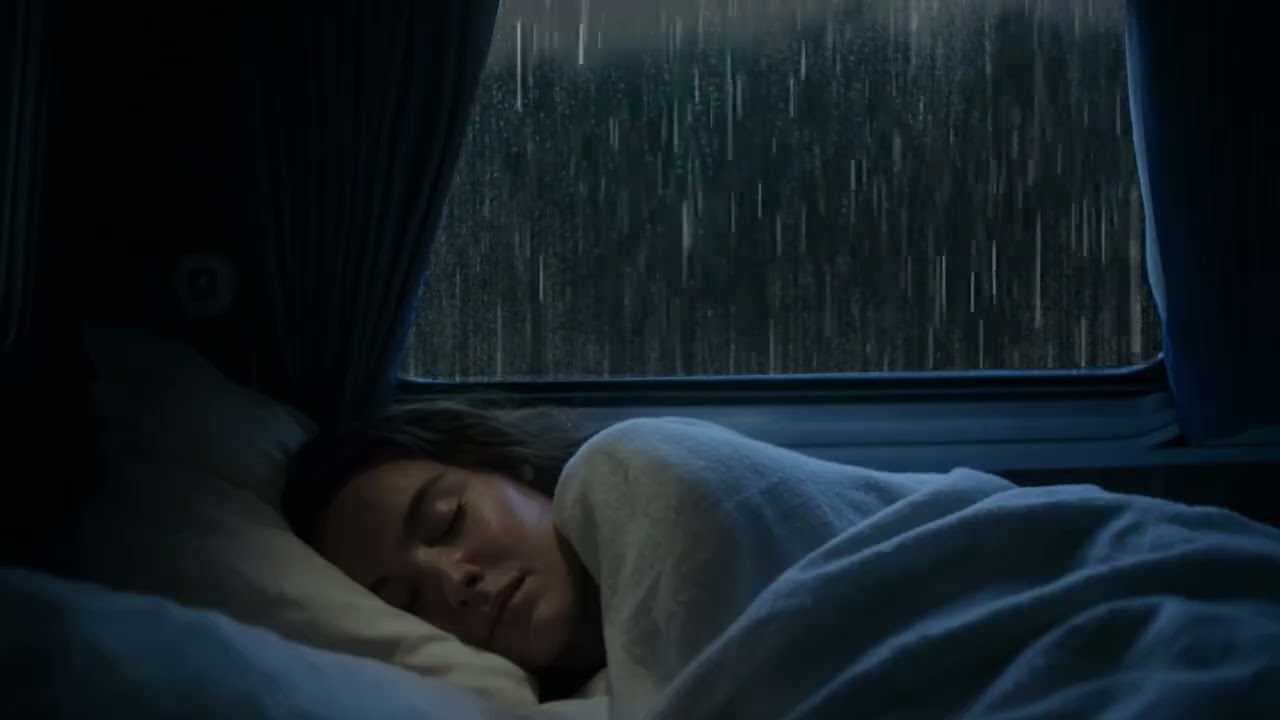 Heavy Rain & Thunder on Car Roof 🚗🌧️ | Cozy Car Ambience for Deep Sleep & Stress Relief (No Ads)