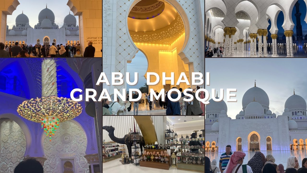 Abu Dhabi Grand Mosque 🕌 Full Vlog | Full guide how to visit @TasneemLifeInUae 