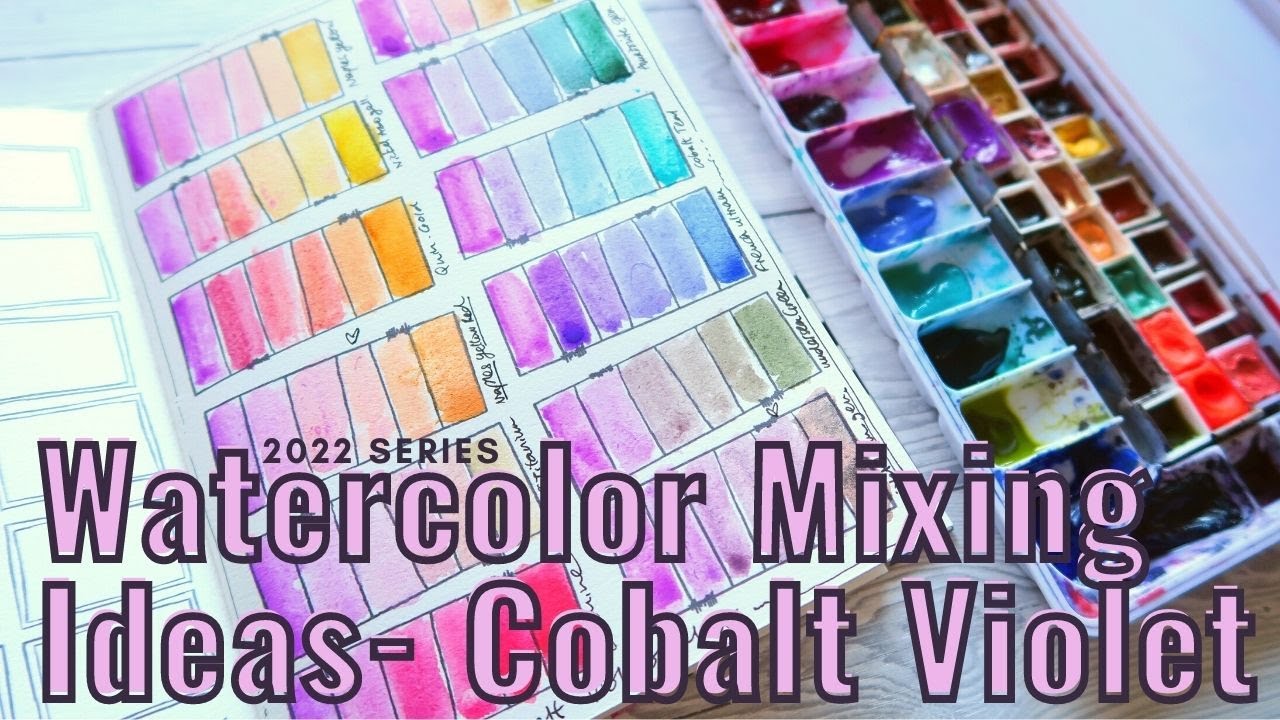 💜Watercolor Mixing- Cobalt Violet😍💜